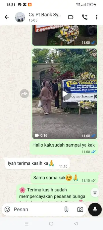 Testimonial Papan Bunga KONAWE UTARA
